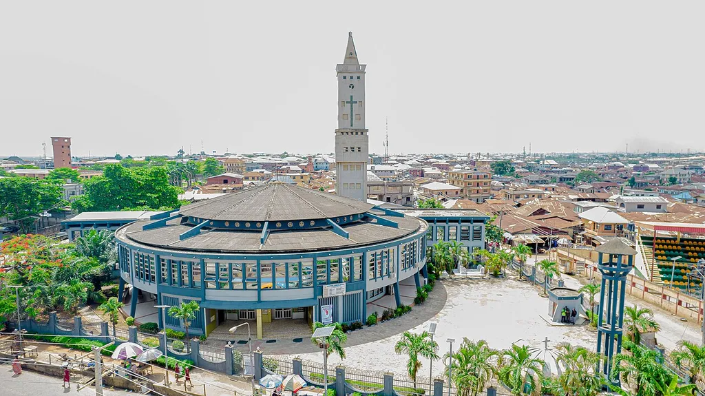 Image of the Methodist Church Ita-Elewa in Ikorodu Lagos Nigeria, designed by Arc. Onafowokan Michael Olutusen in the year 1961