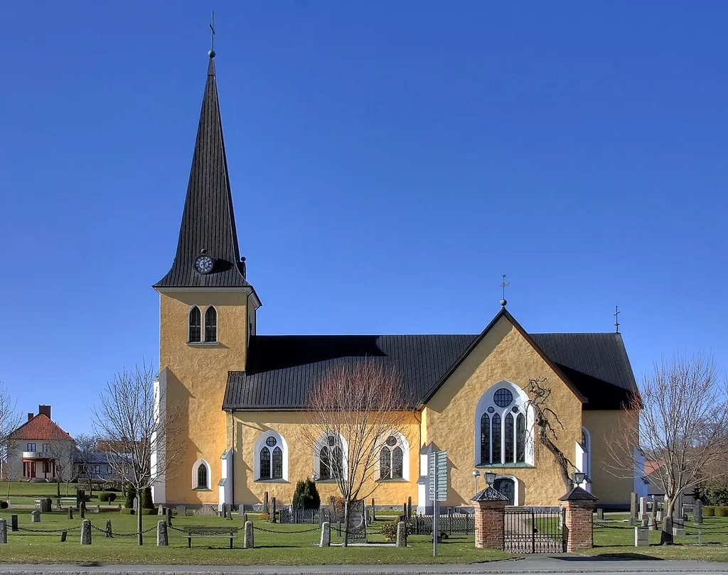 Östra Broby kyrka, parish church in Broby in Scania, Sweden.