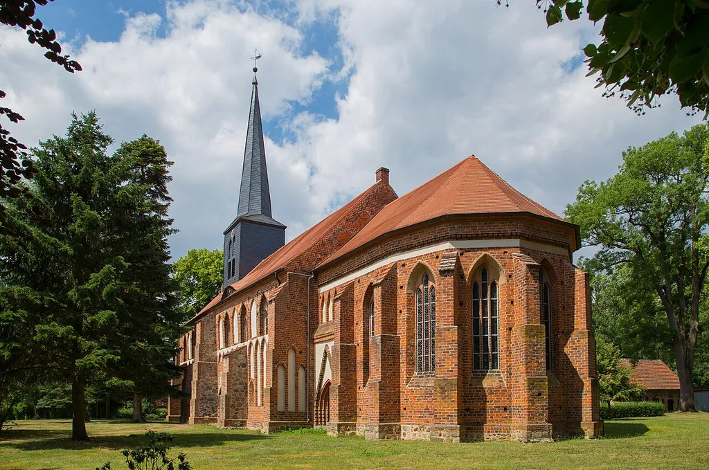The Monastery Church (Klosterkirche) of the Protestant Stift Marienfließ in Stepenitz, district of Marienfließ, Landkreis Prignitz, Brandenburg, Germany.