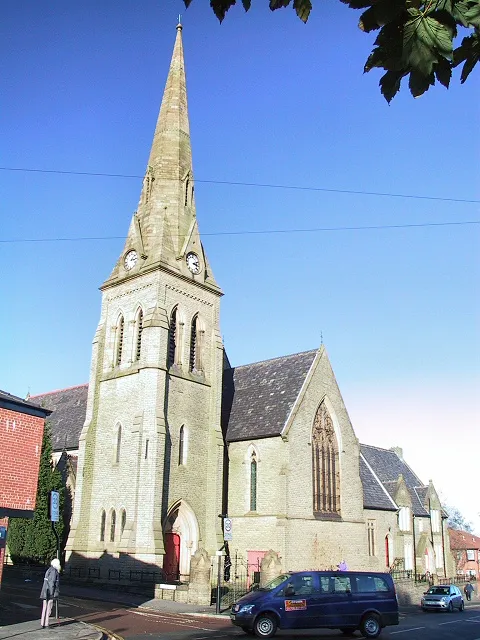 St Mark's parish church, Glodwick Road, Glodwick, Oldham. Greater Manchester, seen from the southeast