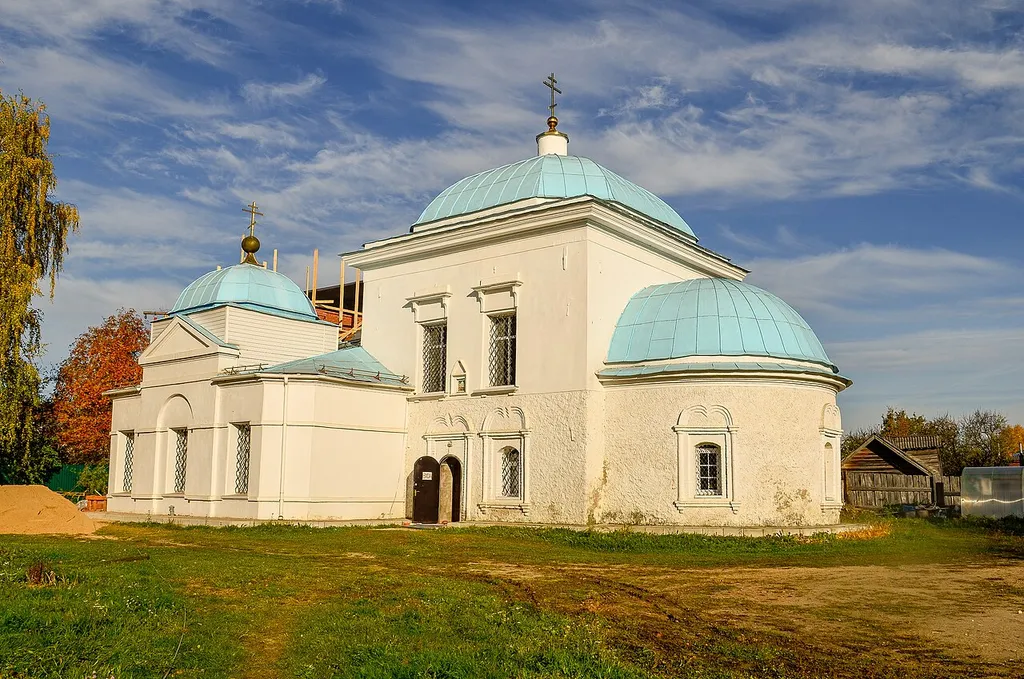 Vasilievskaya Church, 1733, 1760, 1805-1825: Mira Street, 9. Torzhok, Torzhoksky District, Tver Region.