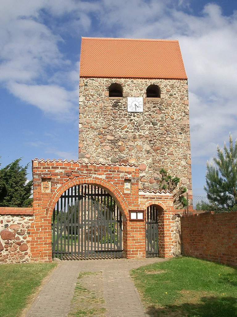 Dorfkirche in Schernikau, Sachsen-Anhalt, Deutschland.
