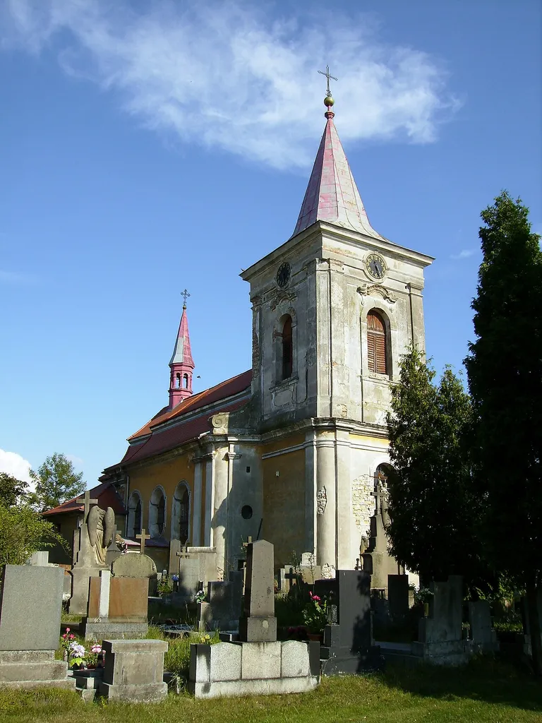 Saint Wenceslas church in Hrubý Jeseník, Nymburk District, Czech Republic.