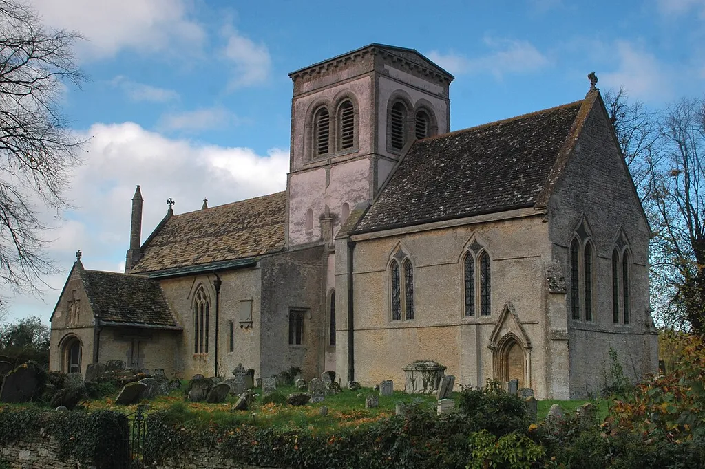 Church of England parish church of St. Matthew, Langford, Oxfordshire, seen from the southeast