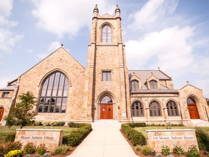 First Baptist Church building (1899), 134 Mt. Auburn St., Watertown, MA, converted to Mt. Auburn Village Condominiums (2003-2013).