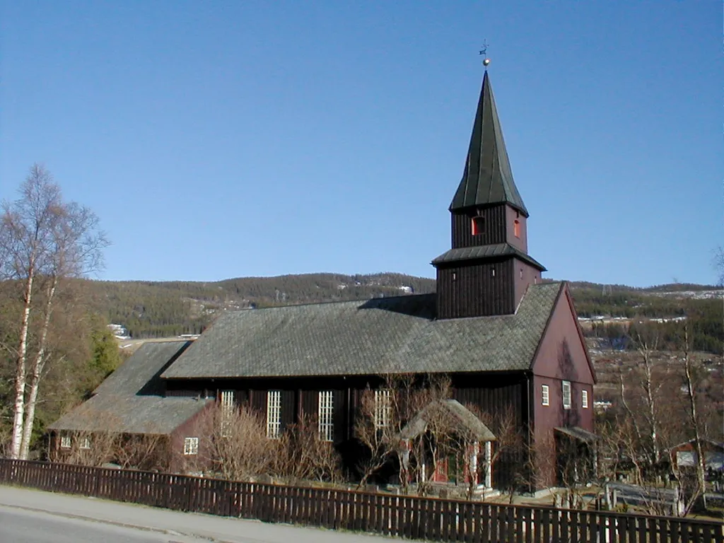Ål kyrkje / Ål kirke i Ål kommune, Buskerud fylke, Norge.