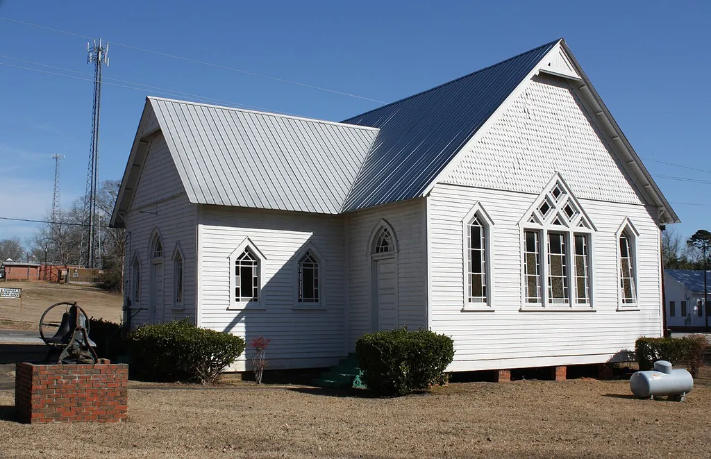 Dixons Mills Methodist Church in Dixons Mills, Marengo County, Alabama.