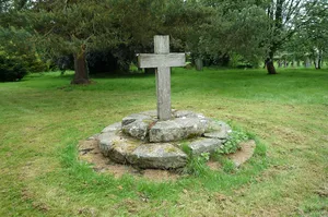 Churchyard cross in St Cuthbert's churchyard