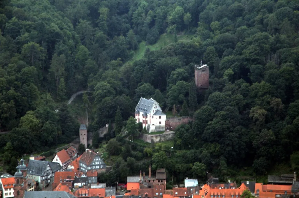 Miltenberg, Bavaria, Germany, aerial photograph