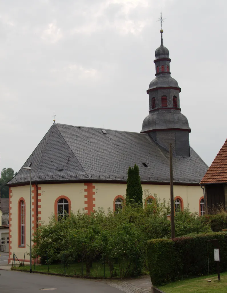Protestant church in Schotten Burkhards Niddergrund, Hesse, Germany