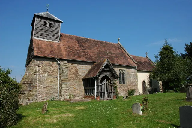 Stockton-on-Teme church Stockton-on-Teme is dedicated to St Andrew. The nave is c.1130-40 and the timber porch dates from the 14th century. The chancel is later built of brick in 1718.