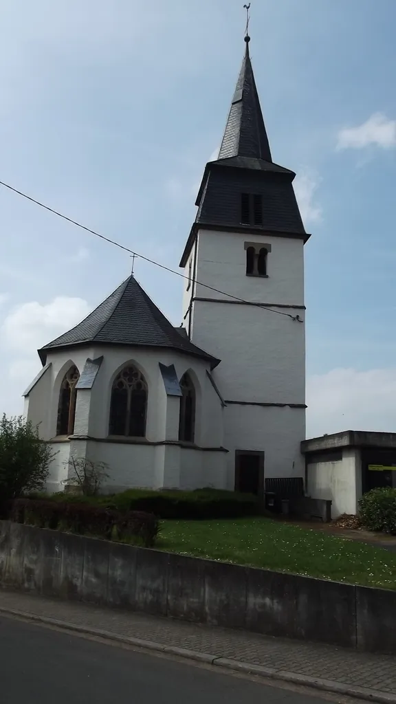 Exterior of the old roman catholic church in Primstal, Saarland