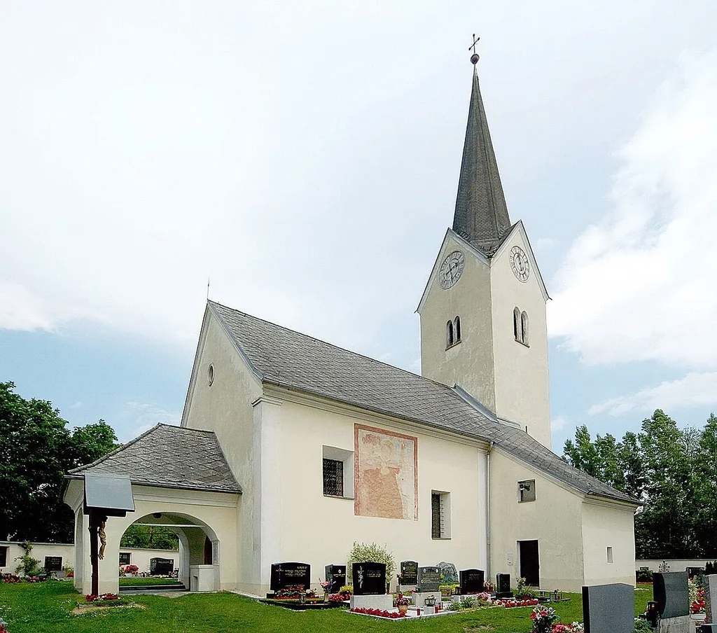 Subsidiary church Saint Martin in Leibsdorf, municipality Poggersdorf, district Klagenfurt Land, Carinthia, Austria, EU