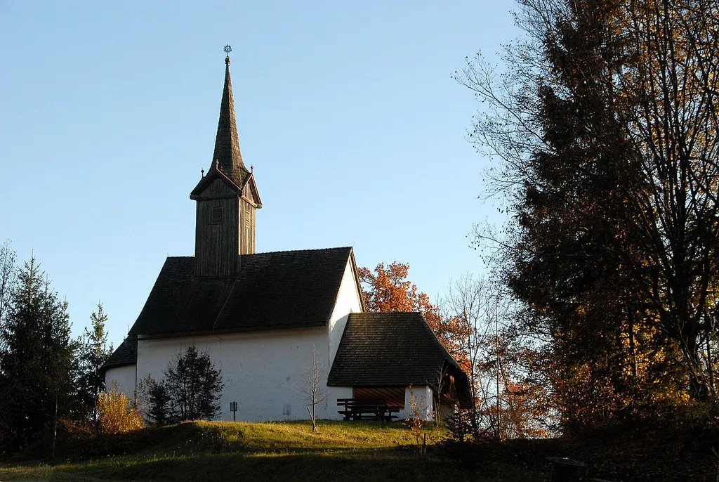 Subsidiary church Saint Giles in Dröschitz, market town Velden am Wörther See, district Villach Land, Carinthia, Austria, EU