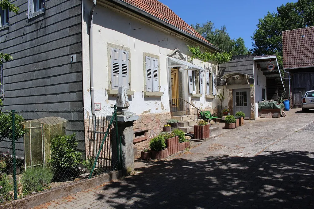 Mauerreste der Burg Schallodenbach, um 1340, nach 1804 abgebrochen