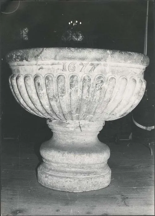 Taufbecken, 1677