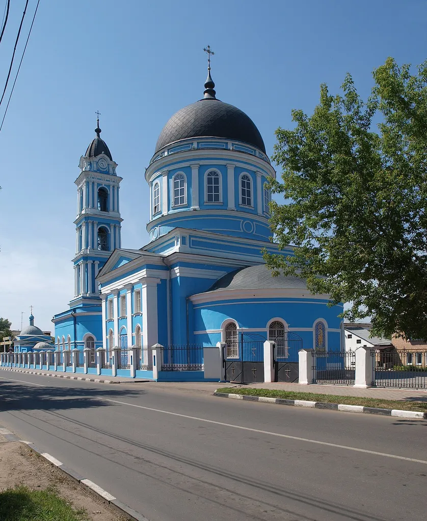 Cathedral of the Epiphany, Noginsk, Moscow Oblast, Russia. Built in 1820s and 1860s.