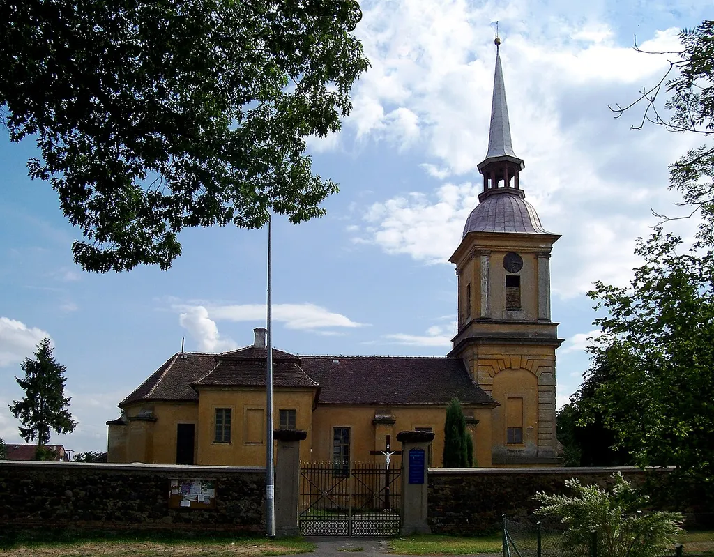 Saints Peter and Paul church in Radomierzyce, Poland