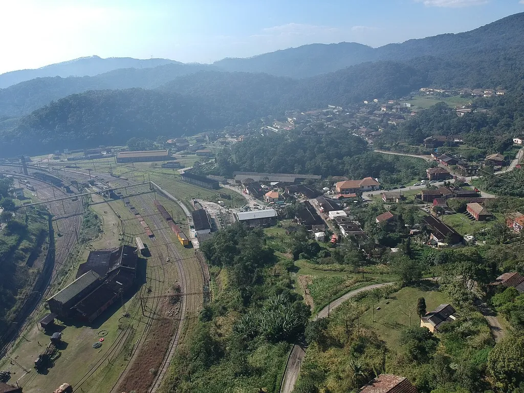 Foto aérea de Paranapiacaba