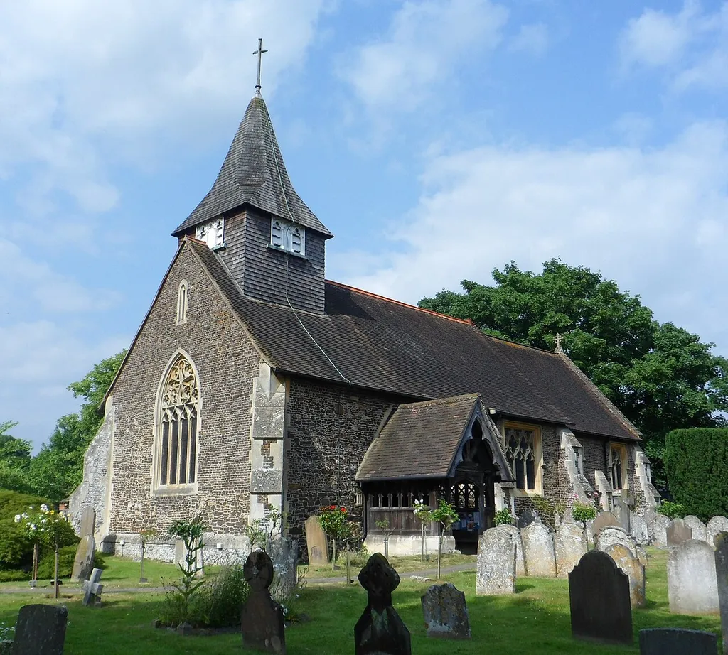 St Mary the Virgin's Church, Reigate Road, Buckland, Mole Valley District, Surrey, England. Listed at Grade II by English Heritage (NHLE Code 1378123)