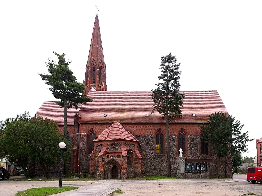 Church in Rzepin (Poland).