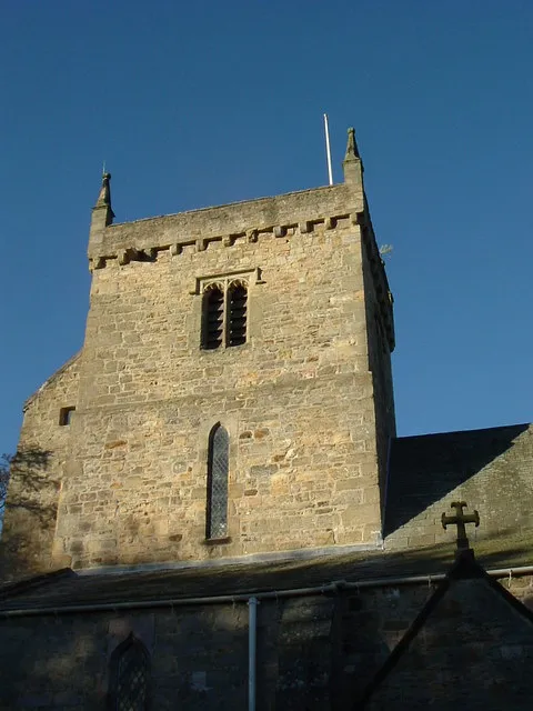 Gainford church tower Gainford Church (date c.1200), which stands on the site of an earlier Saxon edifice, was ceded by Bernard Baliol to St Mary's Abbey at York in 1159. It was restored in 1862, when a Roman inscribed stone was found worked up in one of the tower piers. [Murray's Handbook:1890].