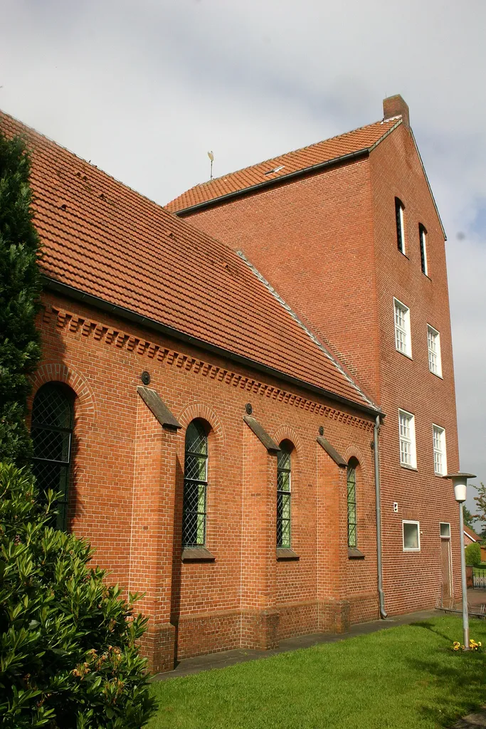 Historic Trinity Church in Ostrhauderfehn, district of Leer, East Frisia, Germany