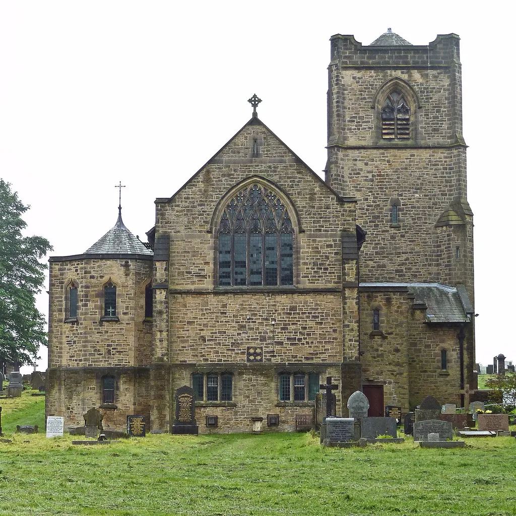 St Michael and All Angels' parish church, Foulridge, Lancashire, seen from the east