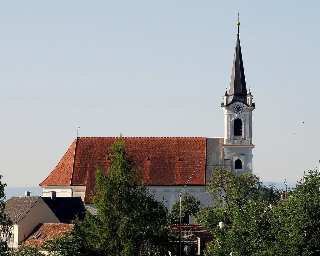 Bad Gams, Steiermark, Österreich: Pfarrkirche St. Bartolomäus This media shows the protected monument with ObjektID 3678 in Austria. (Commons, de, Wikidata)
