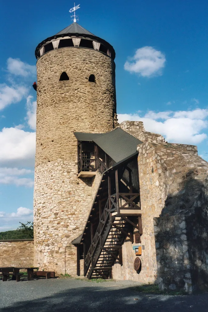 The ruins of the Philippstein castle near Braunfels, Lahn-Dill-Kreis, Germany.