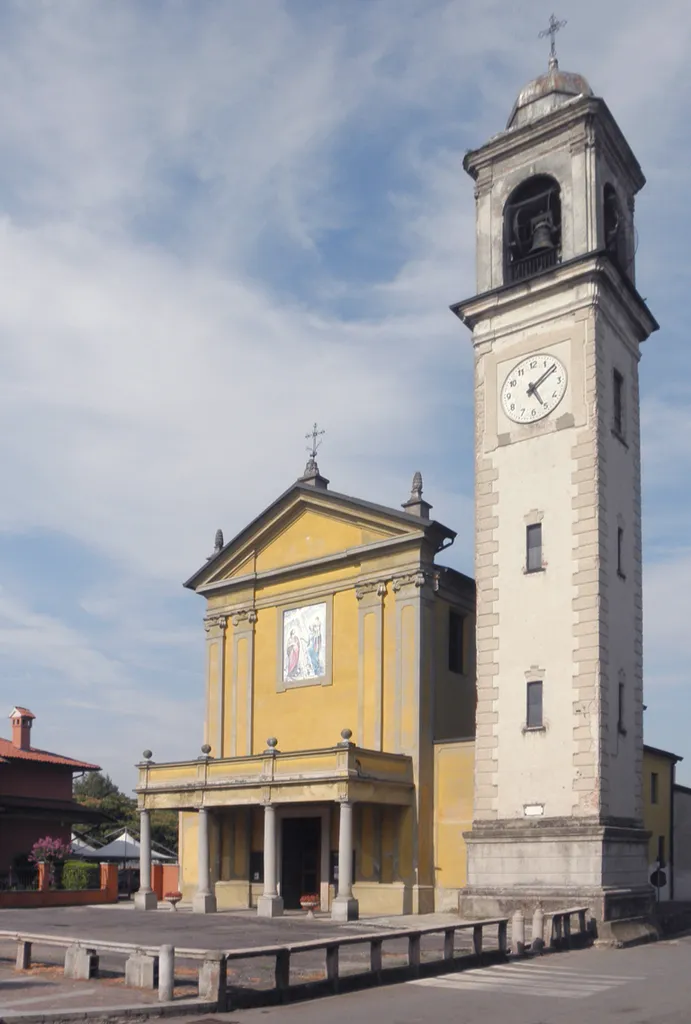 La chiesa parrocchiale dei SS. Giacomo Maggiore Apostolo e Cristoforo Martire a Cerro al Lambro.