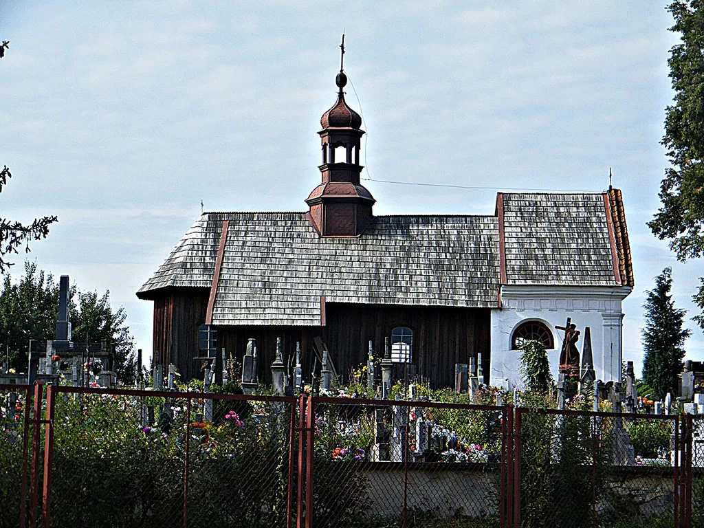 Solec nad Wisłą - kościół cmentarny p.w. św. Barbary, drewniany