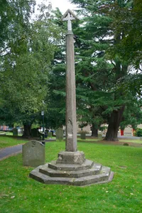 Churchyard cross in Great Malvern Priory churchyard