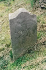 Milestone, London Road; Teggs Nose Country Park, SW of Visitors Centre