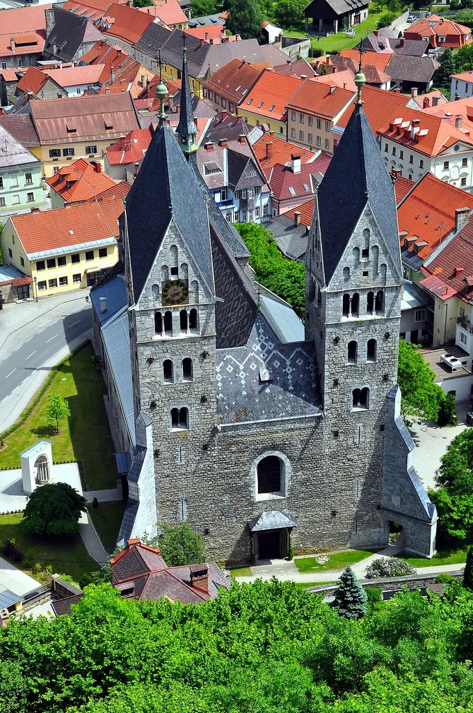City parish church Saint Bartholomew, medieval city of Friesach, Carinthia, Austria, EU