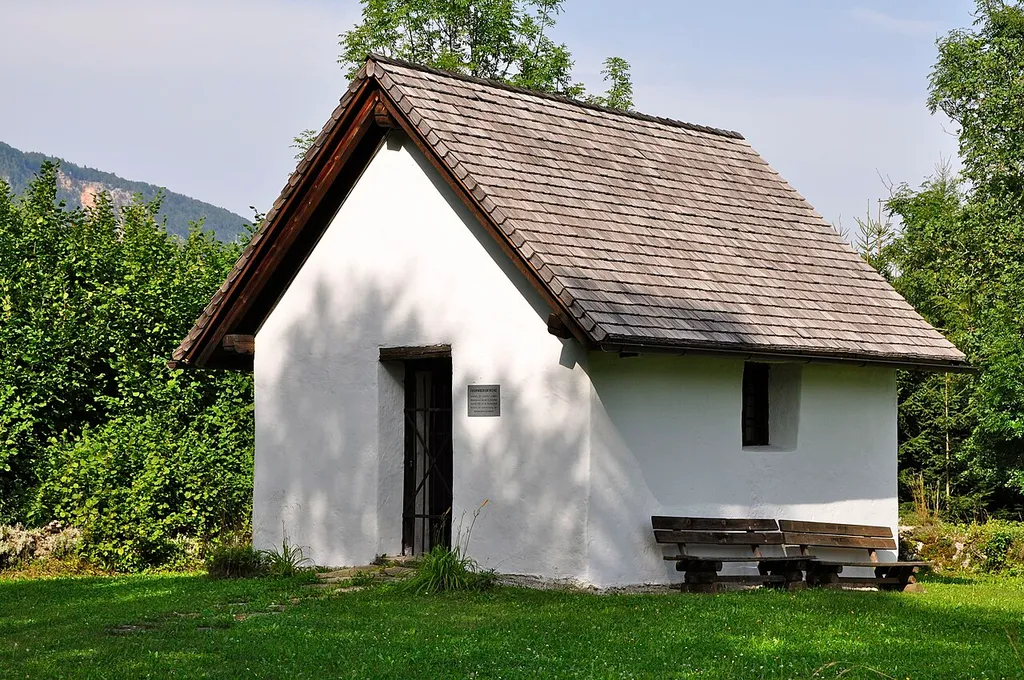 Thurnberg chapel (former Nicholas church) at Thurnberg near Neuhaus in Arnoldstein, municipality Arnoldstein, district Villach Land, Carinthia / Austria / EU
