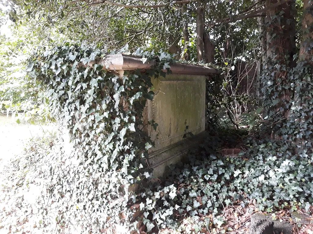 Parker Chest Tomb at St. Peter's Church in Ash, Surrey, England. The tomb is Grade II listed.