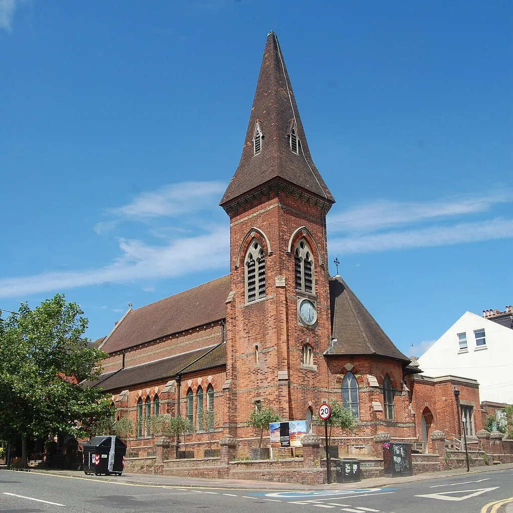 St Luke's Church, Old Shoreham Road, Prestonville, Brighton, City of Brighton and Hove, England. On Brighton &amp; Hove City Council's Local List of Heritage Assets.