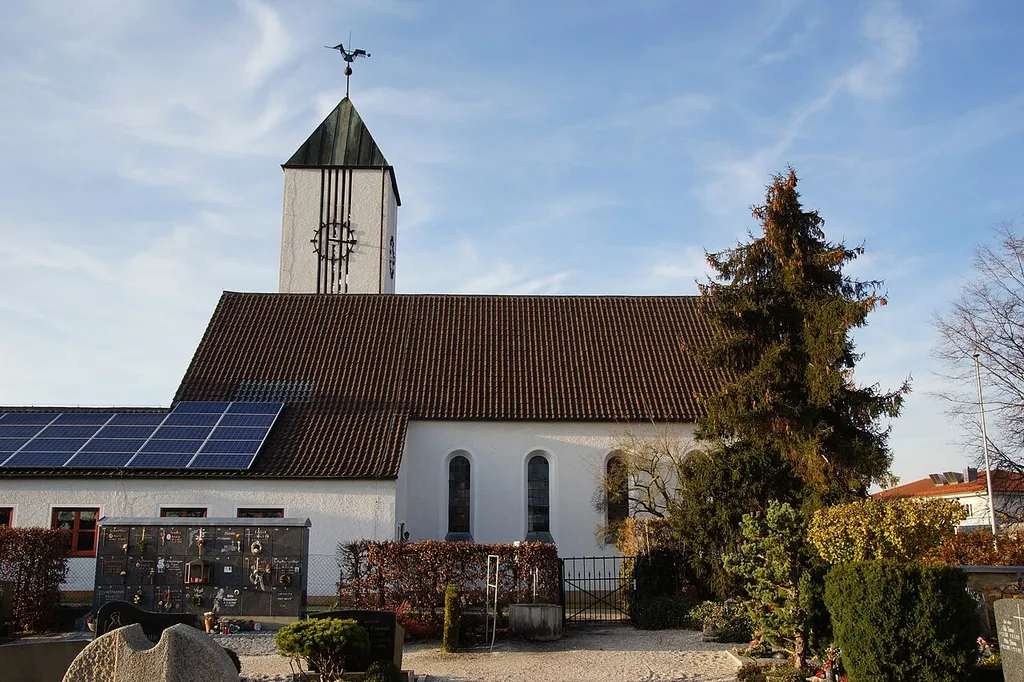 Die evangelische Pfarrkirche in Schwarzenfeld bei Schwaandorf