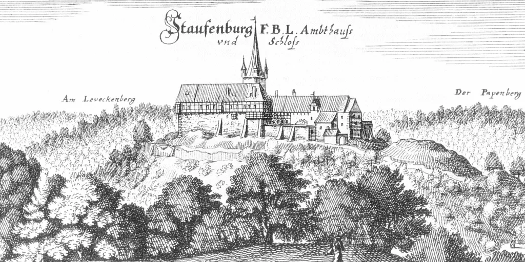 Kupferstich von Merian von der Stauffenburg 1654