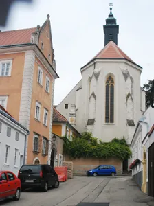 Retz Stadt Dominikanerkloster mit Kirche Maria Himmelfahrt