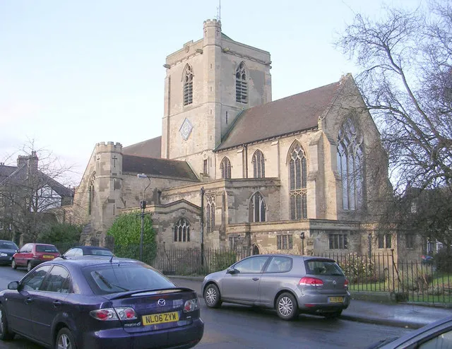 St Mary's parish church, Westcliffe Grove, Harrogate, North Yorkshire, seen from the east