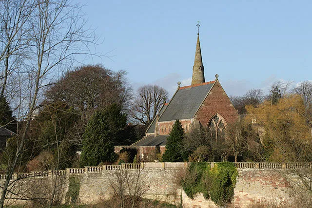 St Andrew's Episcopal Church, Kelso This church (1869) is on the northeast side of the River Tweed and is viewed from the southwest end of Kelso Bridge.