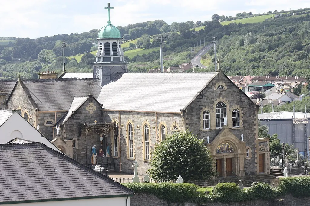 St Columba's Church, Long Tower, Derry, County Londonderry, Northern Ireland, August 2009 (viewed from the Walls of Derry)