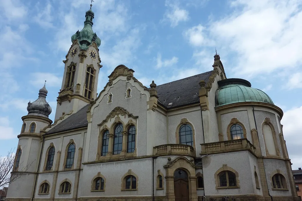 Evangelische Kirche in Hockenheim, Westseite