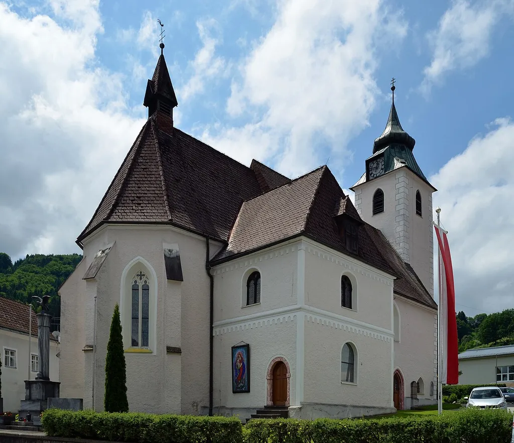 Die parish church hl. Maria Unbefleckte Empfängnis, former Wallfahrtskirche Maria am Moos, in Randegg, Lower Austria, is protected as a cultural heritage monument.