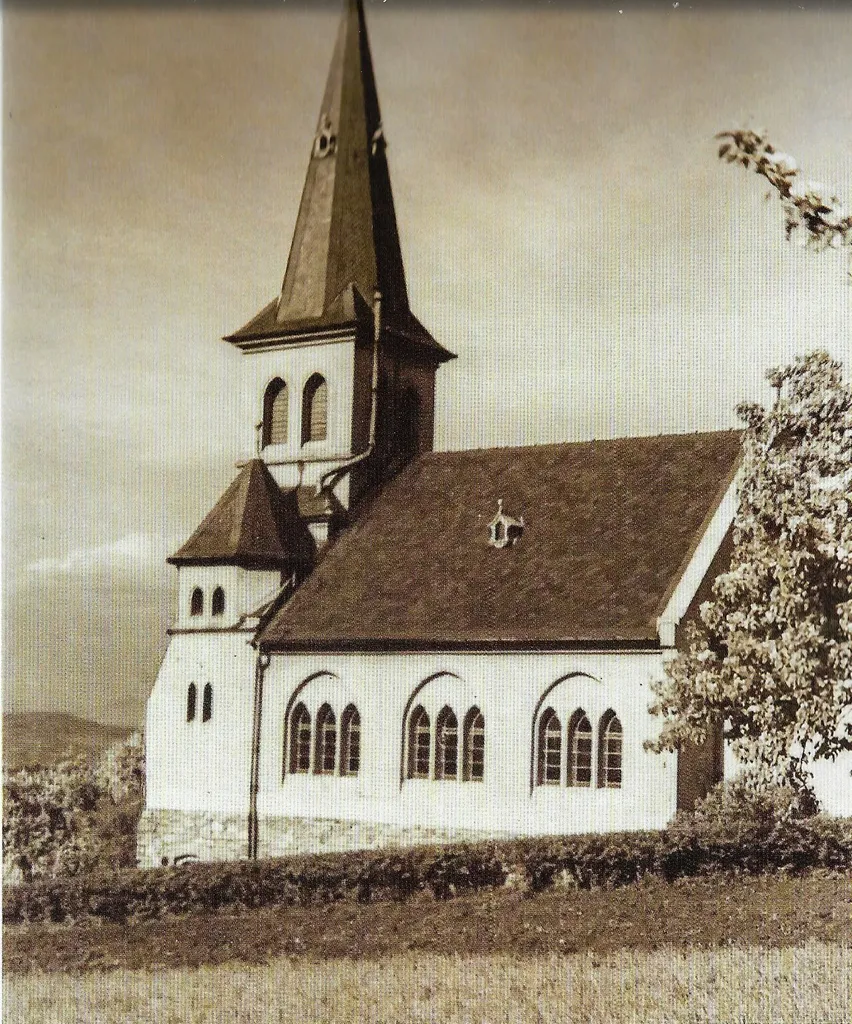 The defunct evangelical church in Bořislav before 1932