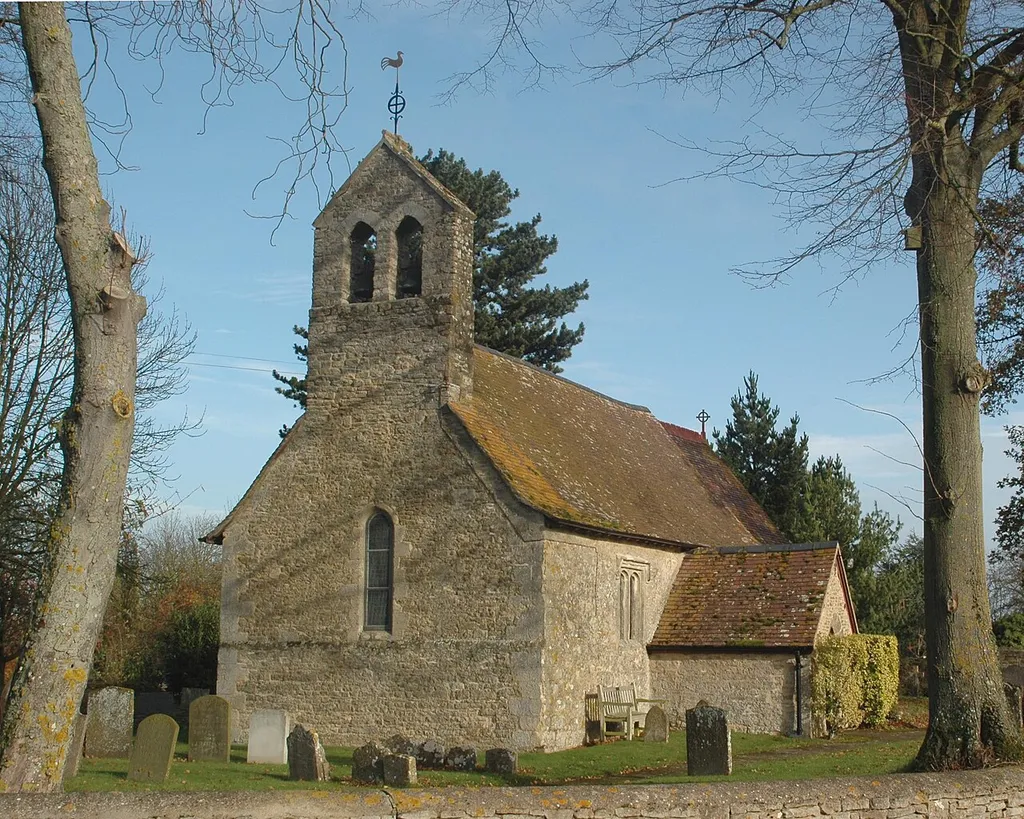 Church of England parish church of St Giles, Noke, seen from the west.