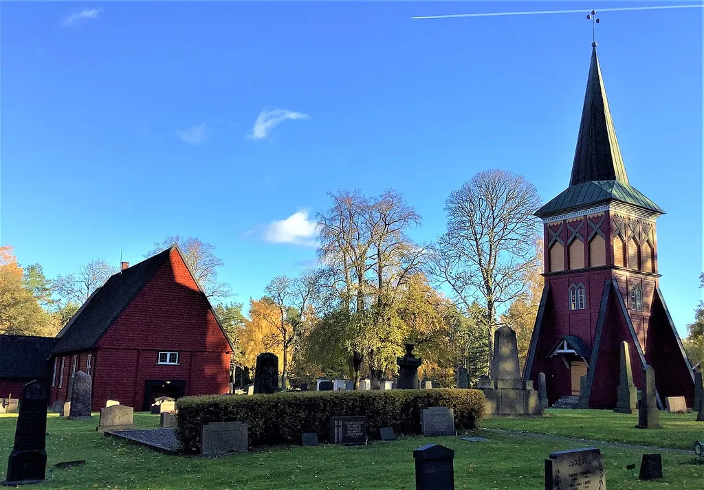 Södra Fågelås kyrka i Södra Fågelås, Hjo, Västra Götalands län. Södra Fågelås kyrka är ett kyrkligt kulturminne.