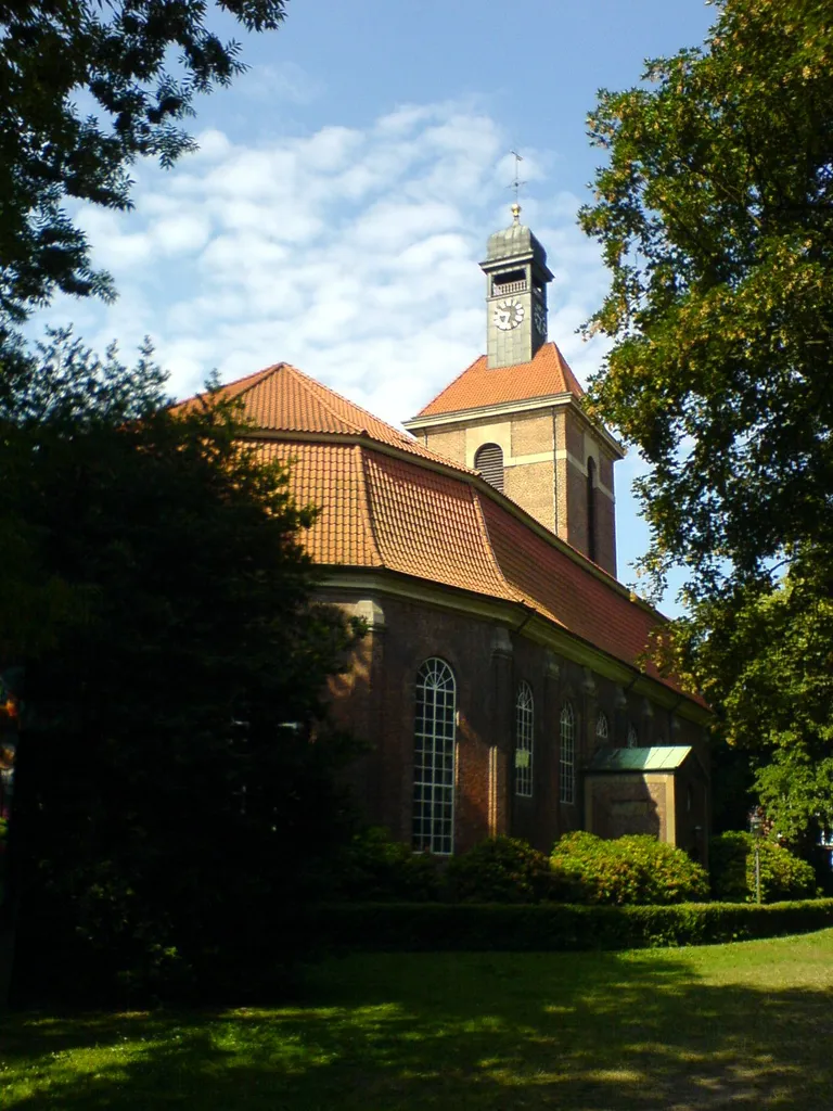 Die evangelisch-lutherische Christianskirche (auch Klopstockkirche genannt) in Hamburg-Ottensen.